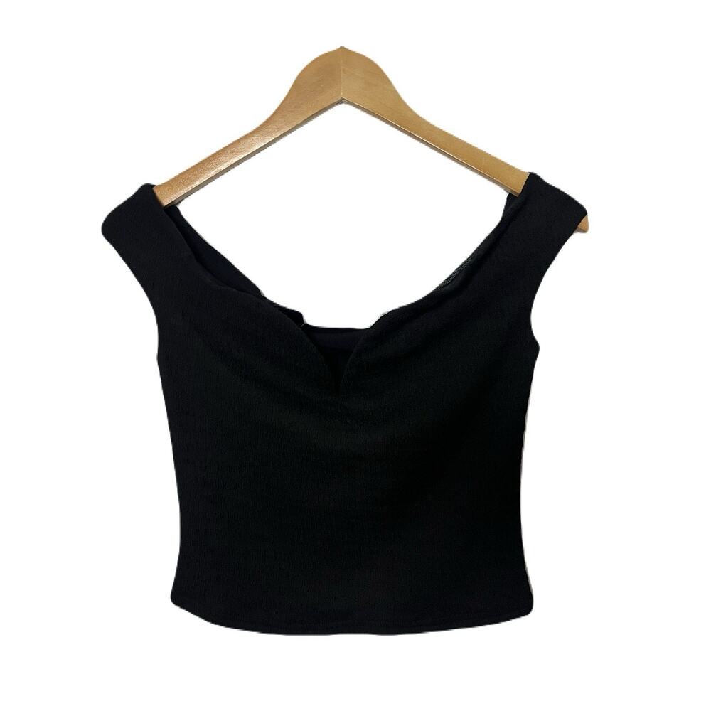 NWT ASTR The Label Textured Boned Sweetheart Neckline Crop Top Women’s Small - Picture 3 of 8